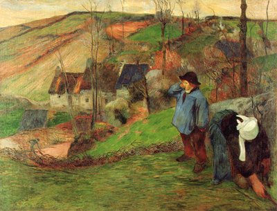 Breton Shepherd by Paul Gauguin